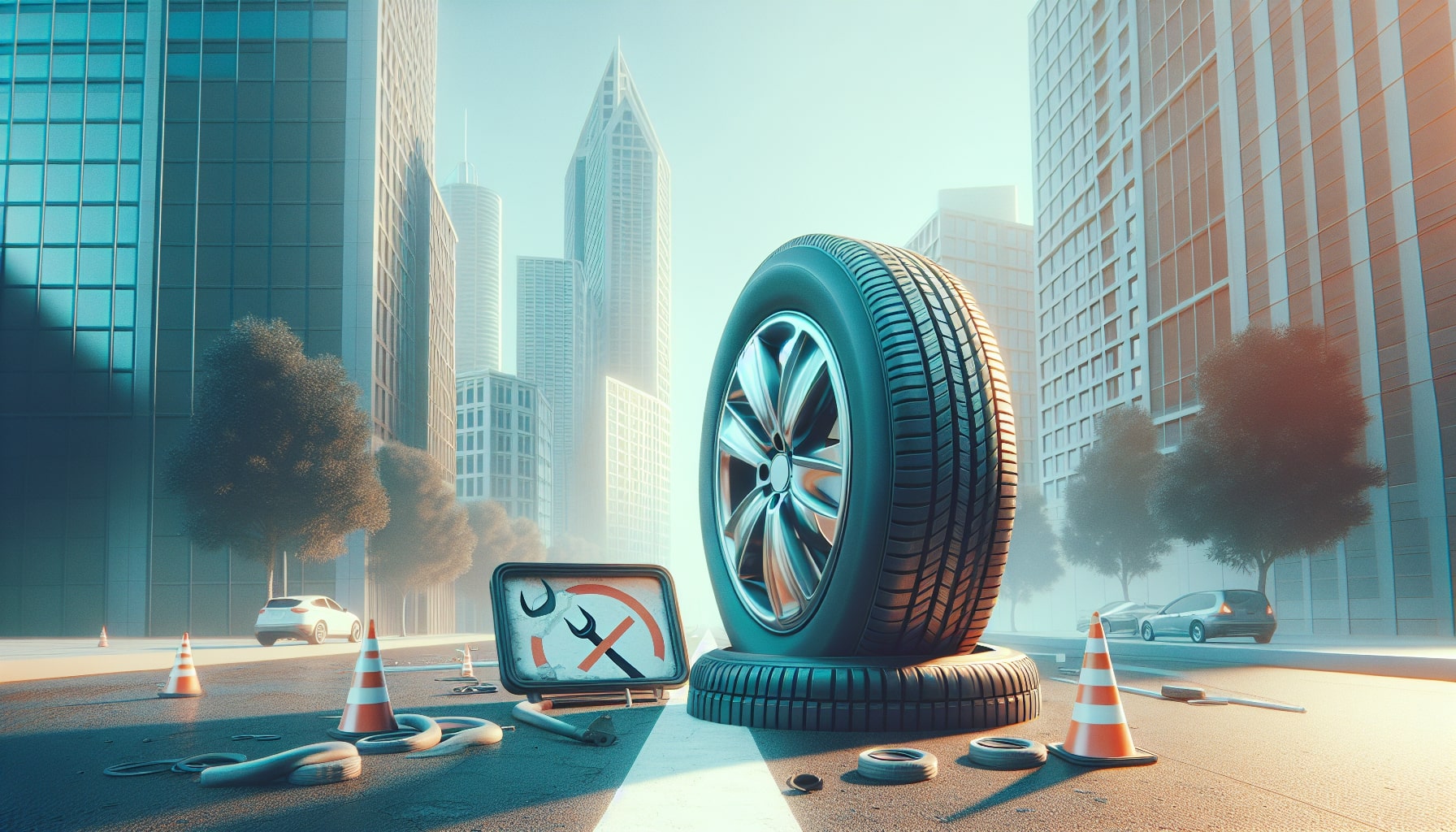 rouler avec un pneu creve