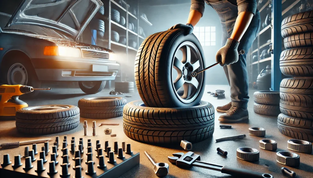 changement d'un pneu